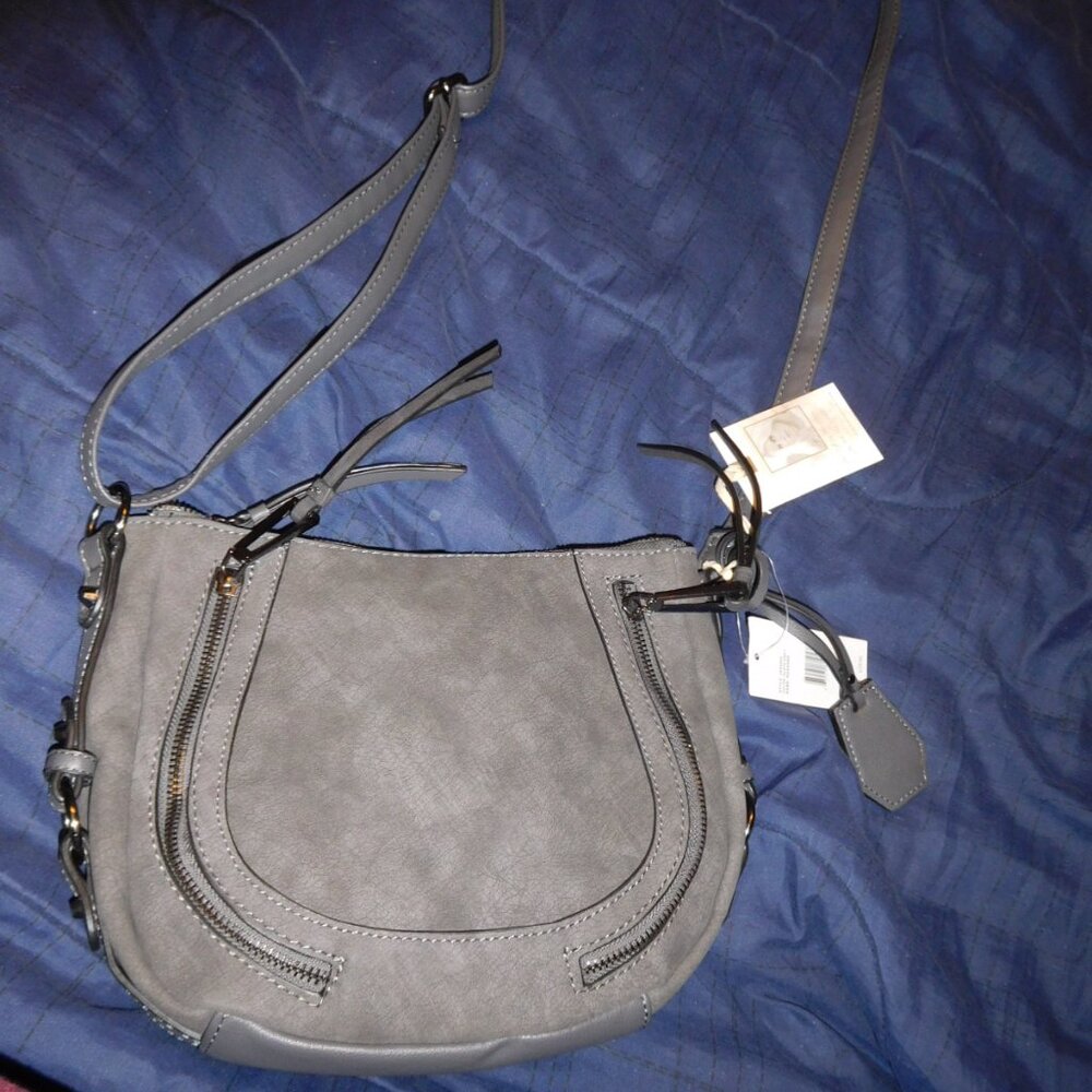 NWT Jessica SIMPSON ROXANNE CROSSBODY SLATE GREY GRAY